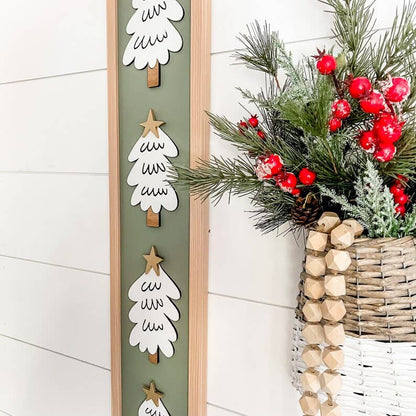 Whimsical Christmas Trees Sign