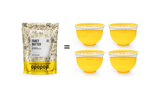 Fancy Butter Flavor-Wrapped Popcorn Kernels Bags