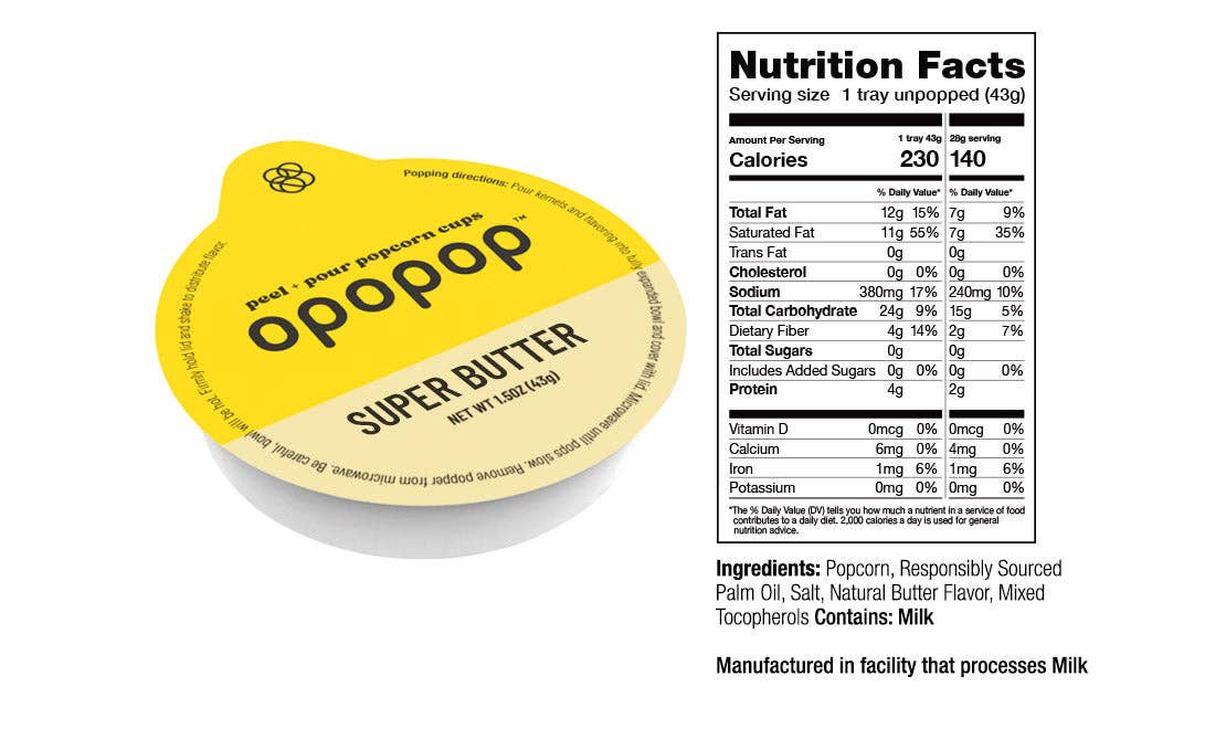 Pop Cups Discovery Collection Popcorn Kernels