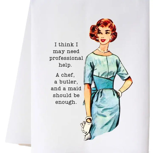 Professional Help Flour Sack Towel