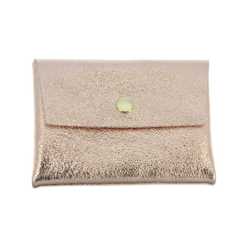 Iridescent Leather Wallet/Card Holder