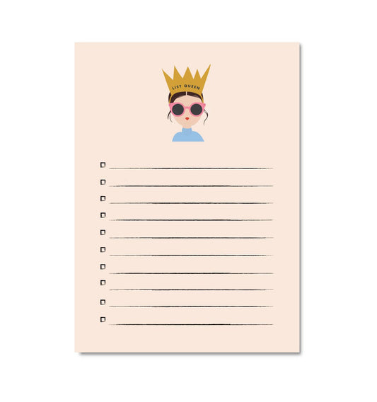 List Queen Brunette Notepad