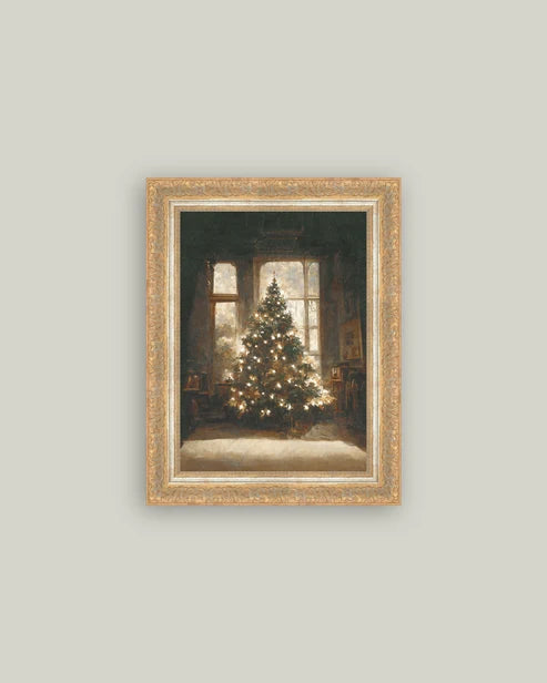 Glowing Christmas Tree Wall Art