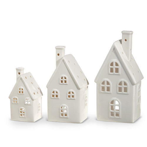 White Ceramic Houses