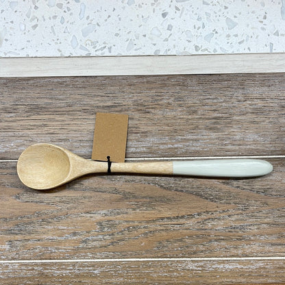 Mango Wood/Cream Spoon