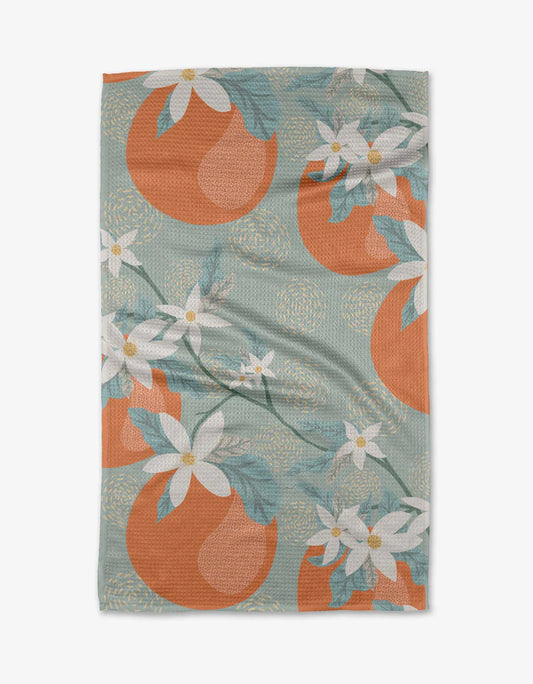 Orange Blossom Kitchen Tea Towel