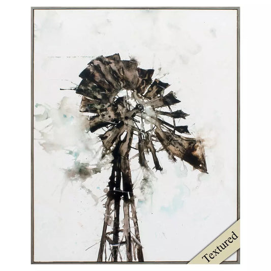 Watercolor Windmill Wall Art