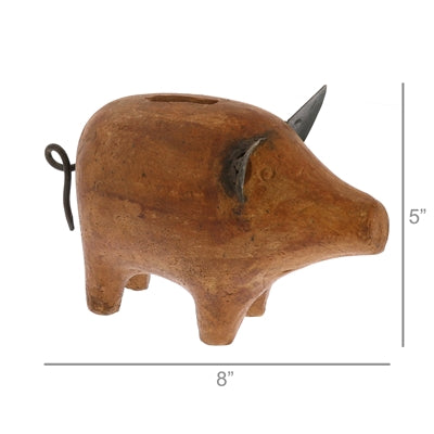 Terra Cotta Pig Bank