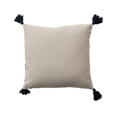 Square Cotton & Linen Blend Pillow
