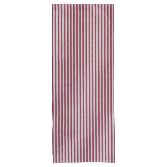 Red Stripe Woven Cotton Table Runner