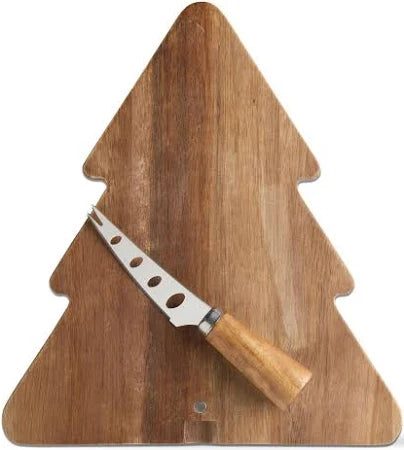 Tree Board & Cheese Utensil Set