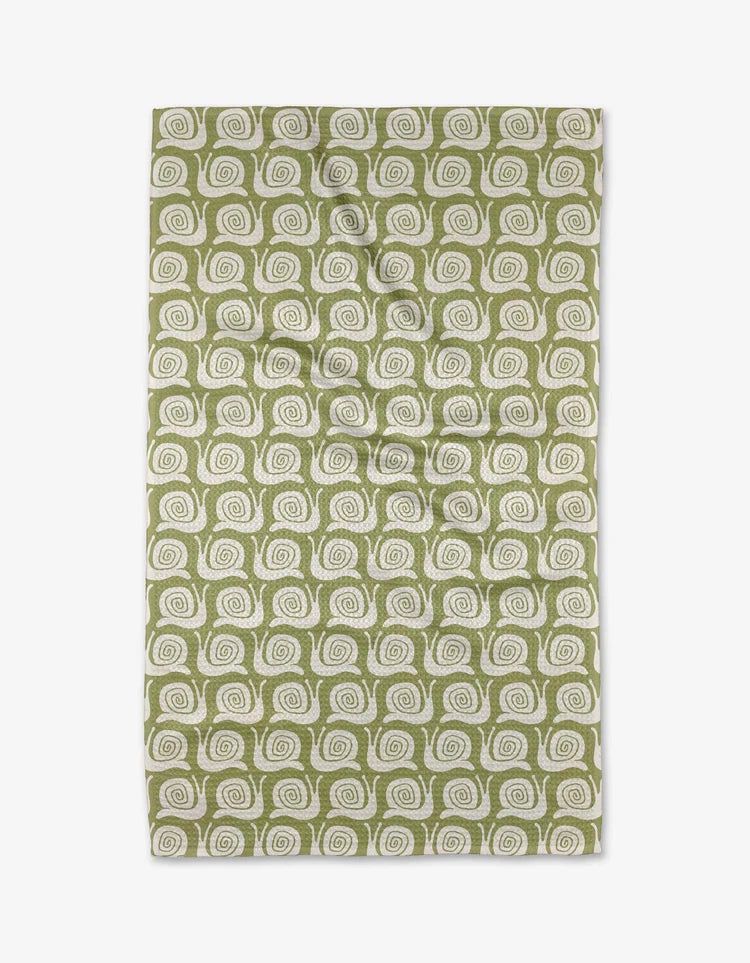 Snail Party Kitchen Tea Towel