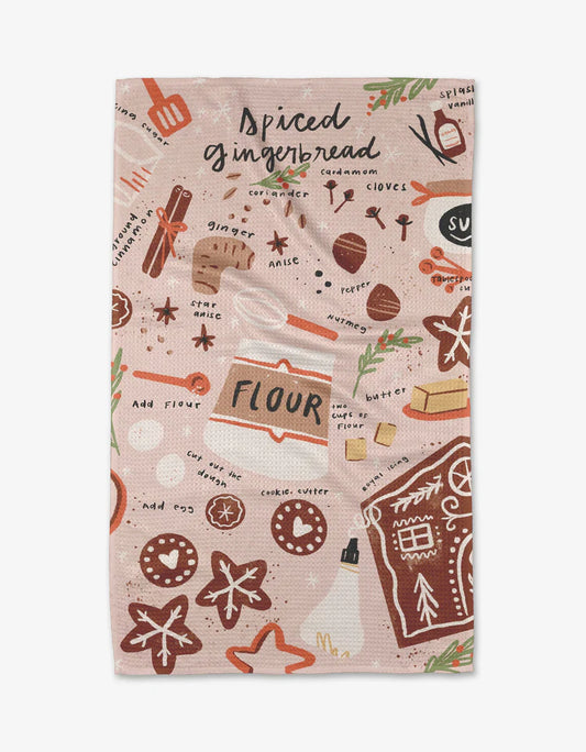 Spiced Gingerbread Kitchen Tea Towel