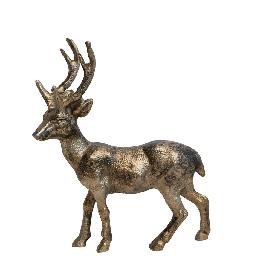 Antique Pewter Standing Deer