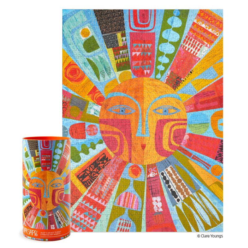 Brand New Day Sun Collage Jigsaw Puzzle