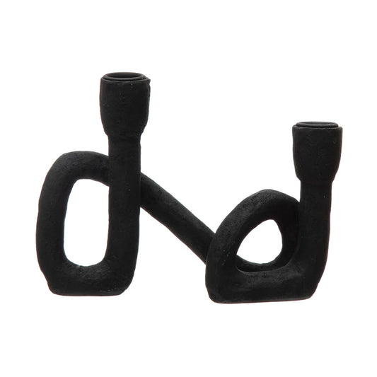 Black Taper Candle Holder