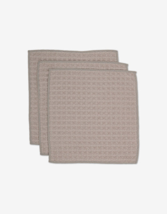 Taupe Waffle Washcloths