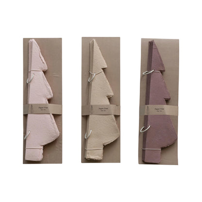 Handmade Recycled Paper Folding Tree