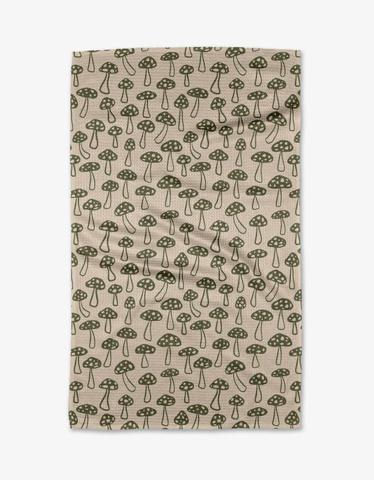 Woodland Mushroom Kitchen Tea Towel