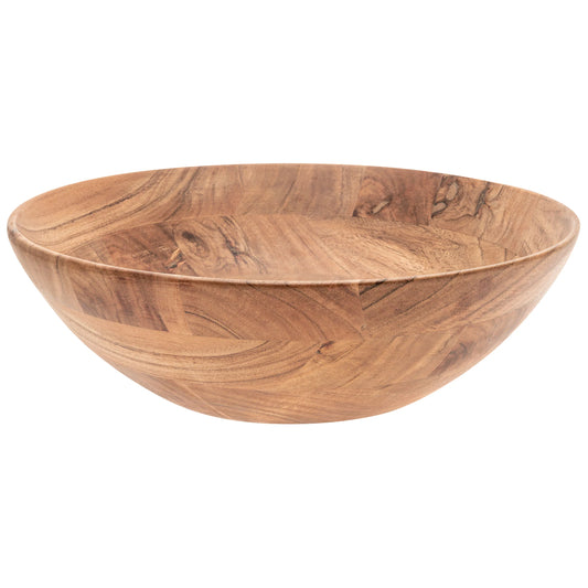 Large Natural Wood Salad Bowl