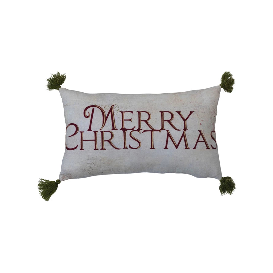 Merry Christmas Lumbar Pillow