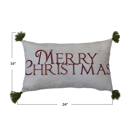 Merry Christmas Lumbar Pillow