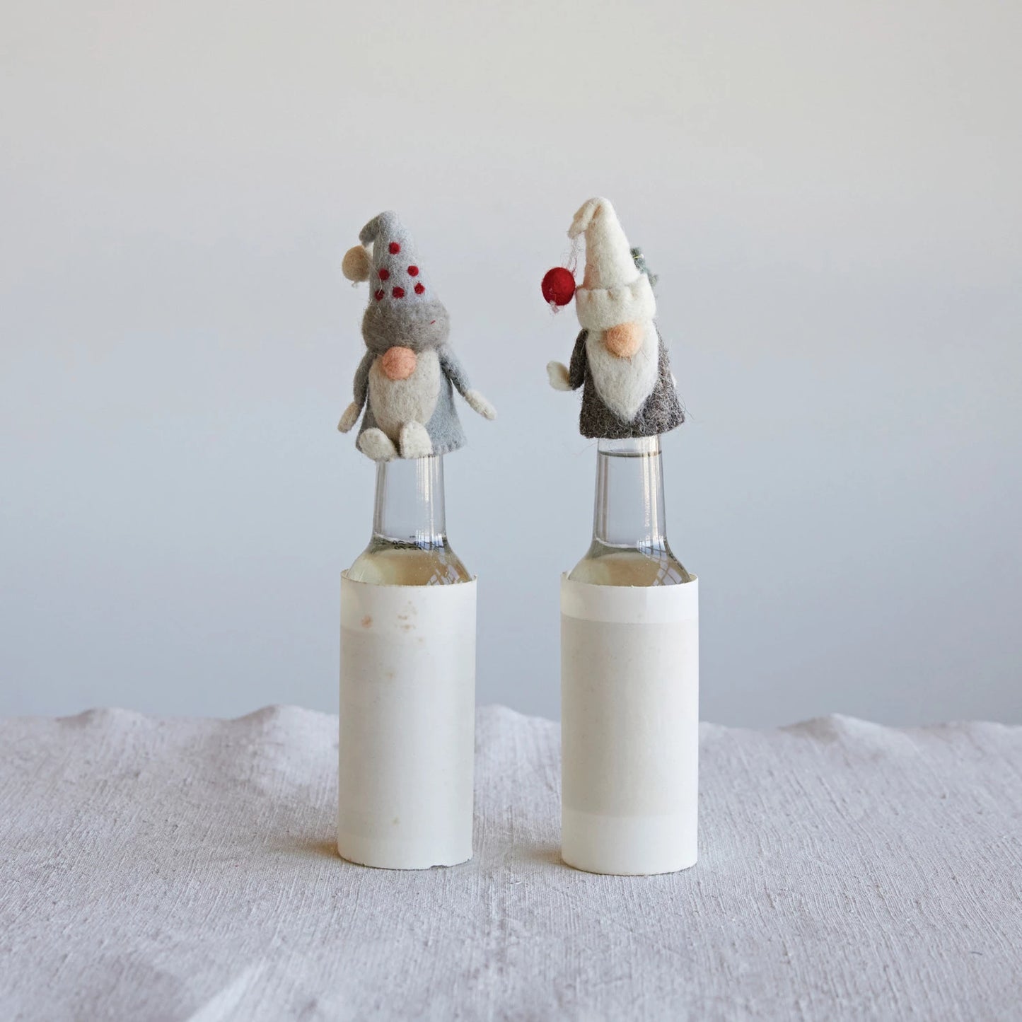 Wool Felt Gnome Bottle Topper