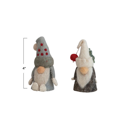 Wool Felt Gnome Bottle Topper