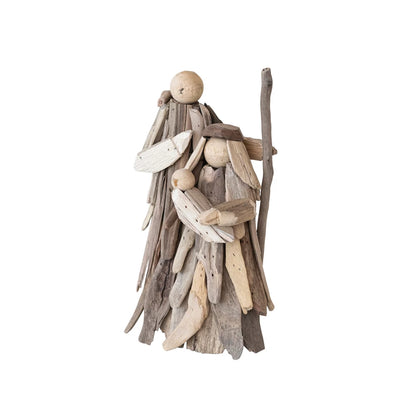 Handmade Driftwood Holy Family