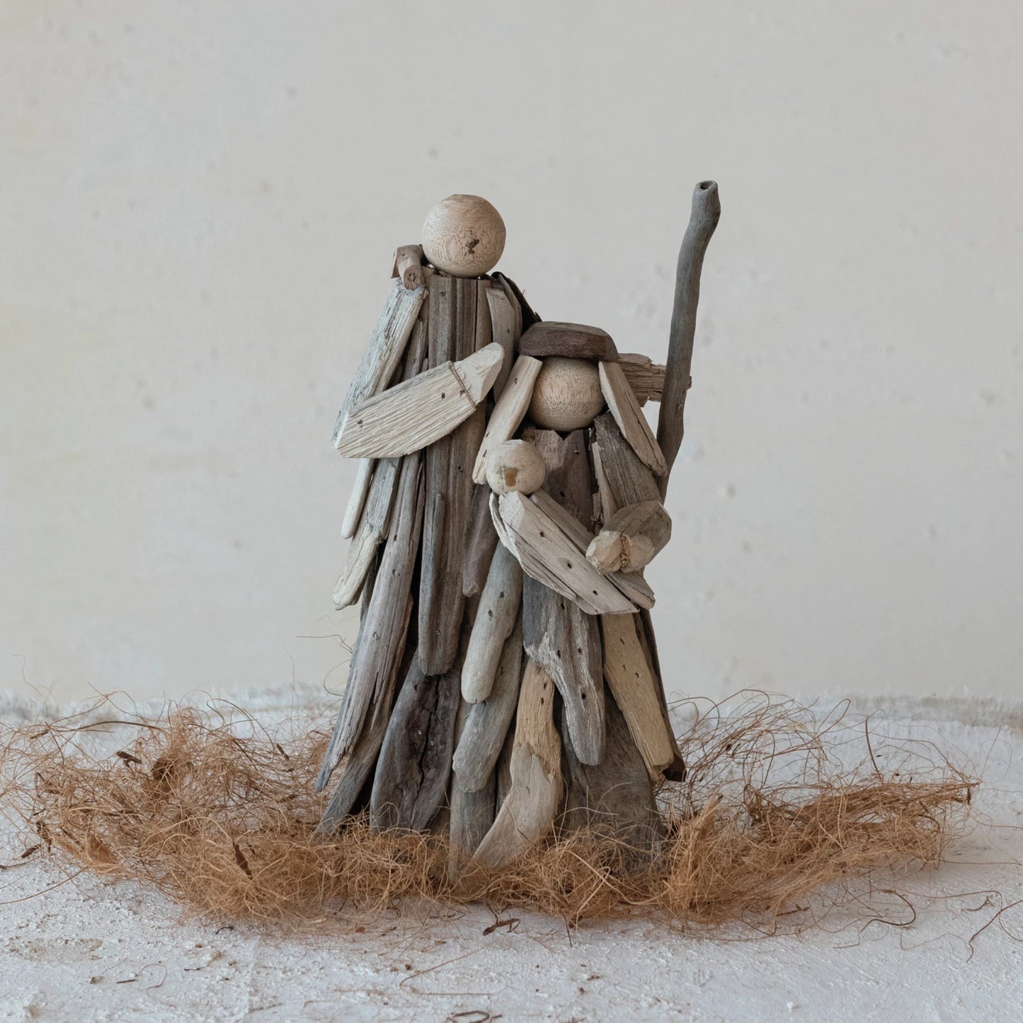 Handmade Driftwood Holy Family