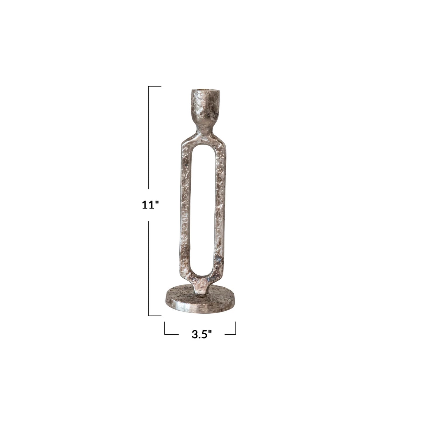 Oxidized Silver Taper Holder