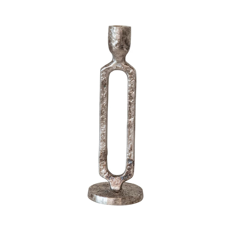 Oxidized Silver Taper Holder