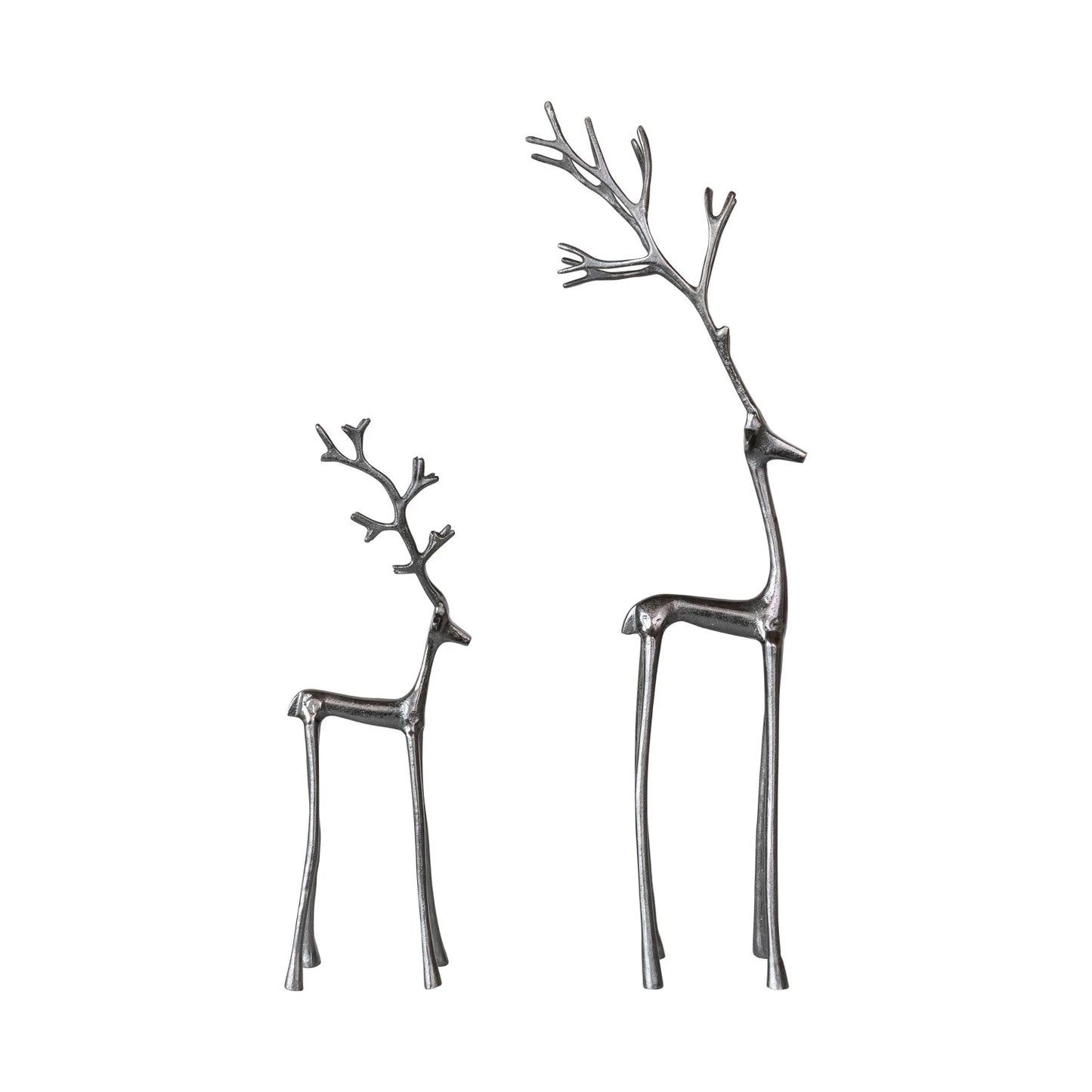 Gunmetal Cast Aluminum Reindeer
