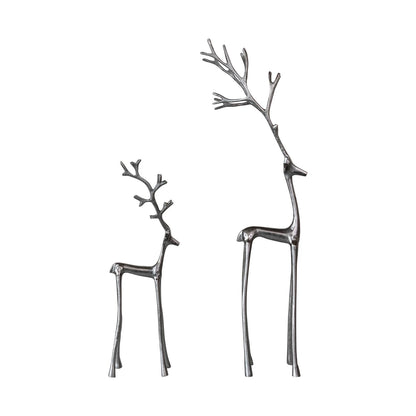 Gunmetal Cast Aluminum Reindeer