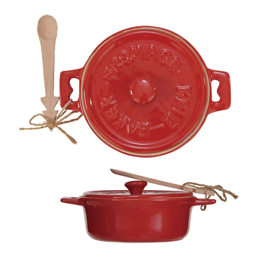 Stoneware Brie Baker