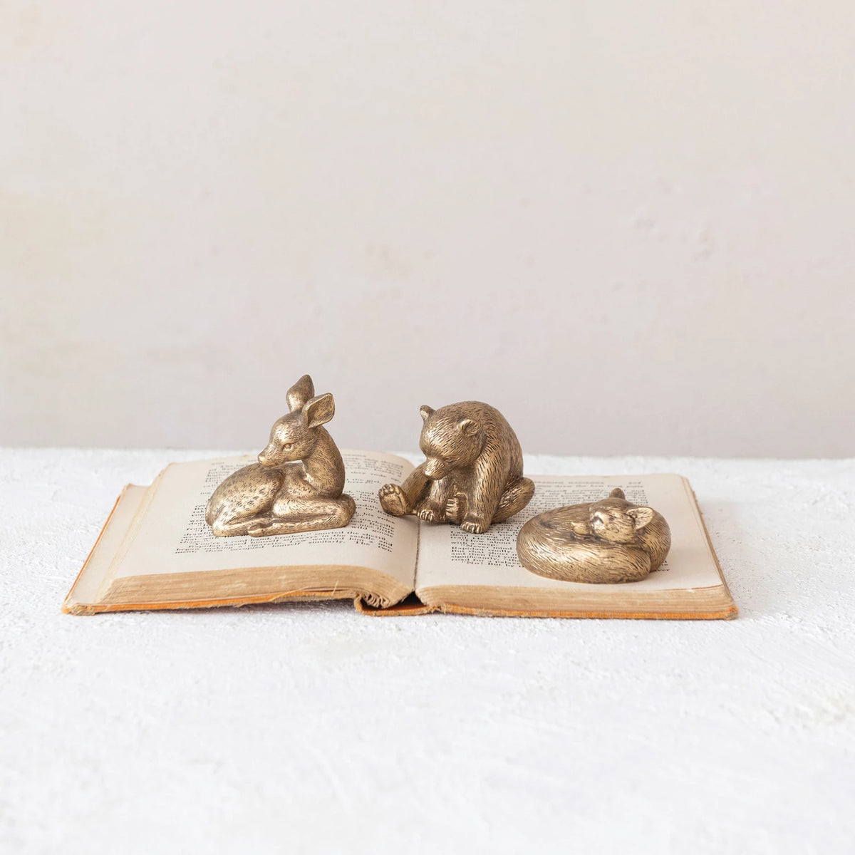 Antique Gold Resin Animal