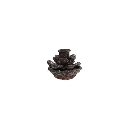 Metal Pinecone Taper Holder