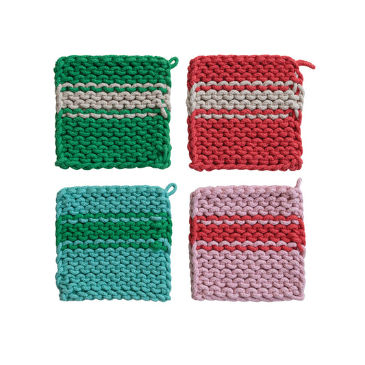 Cotton Crocheted Pot Holder