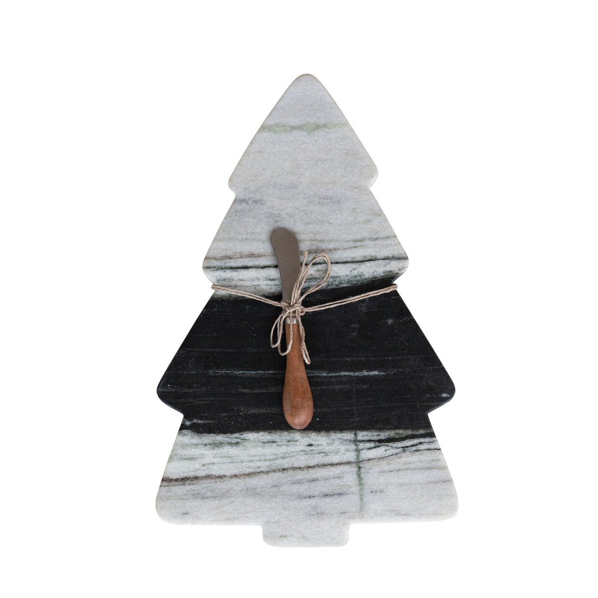 Marble Cheese/Serving Board with Canape Knife