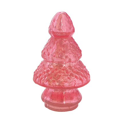 Mercury Glass Pink Trees