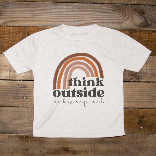 "think outside no box required" Child Tee