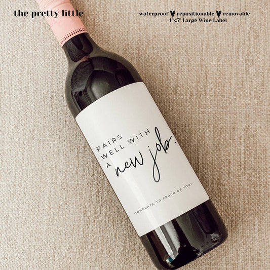 New Job Wine Label