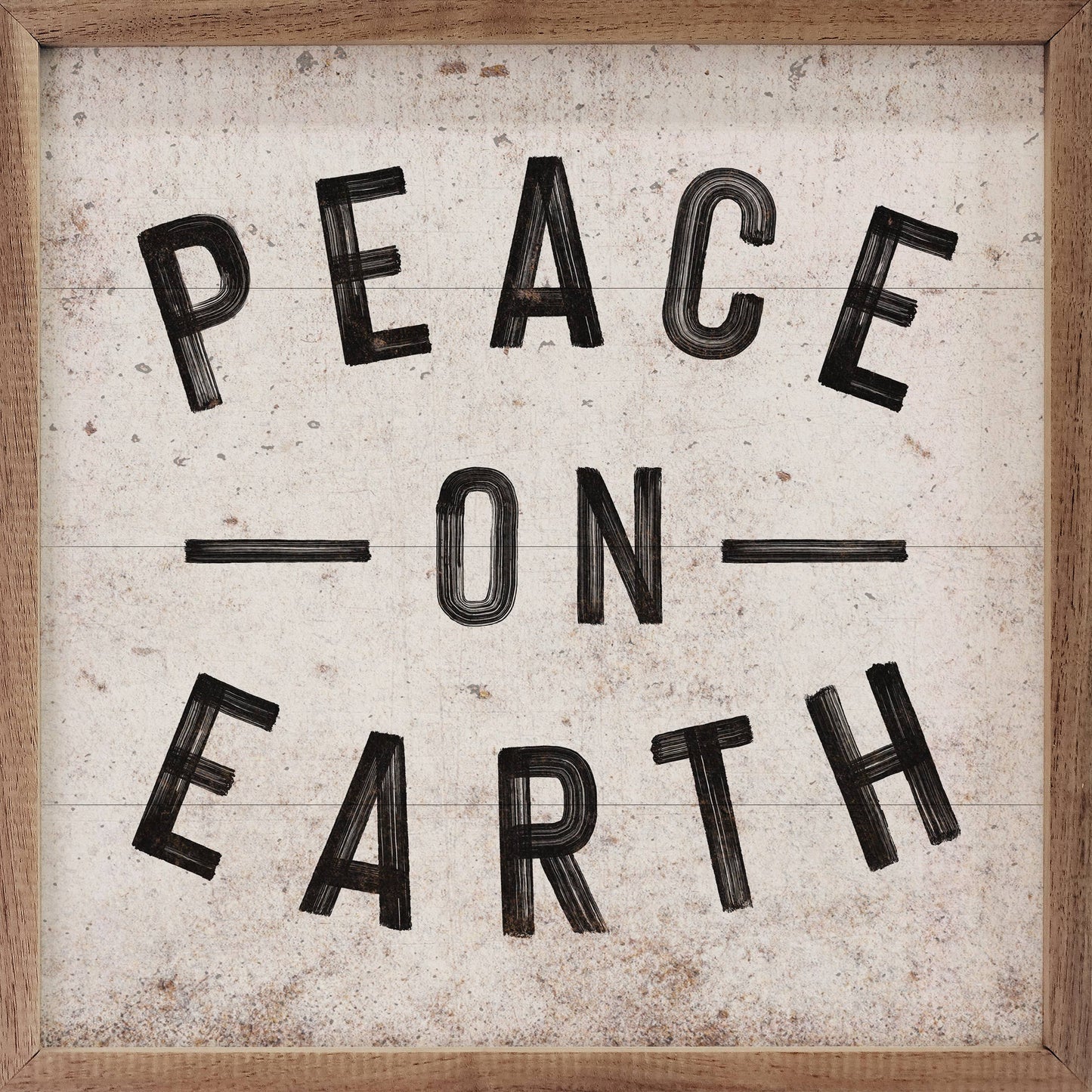 White Peace On Earth Sign
