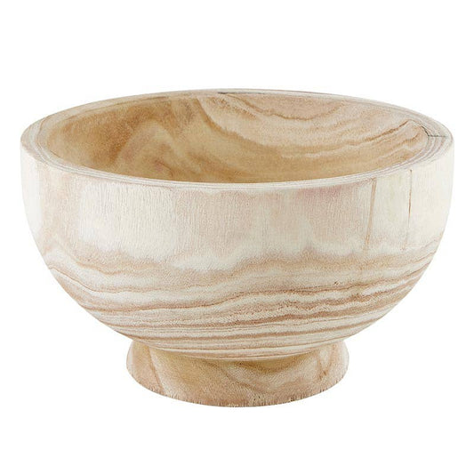 Natural Paulownia Bowl with Base