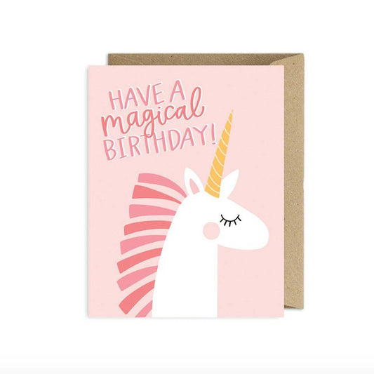 Unicorn Birthday Greeting Card