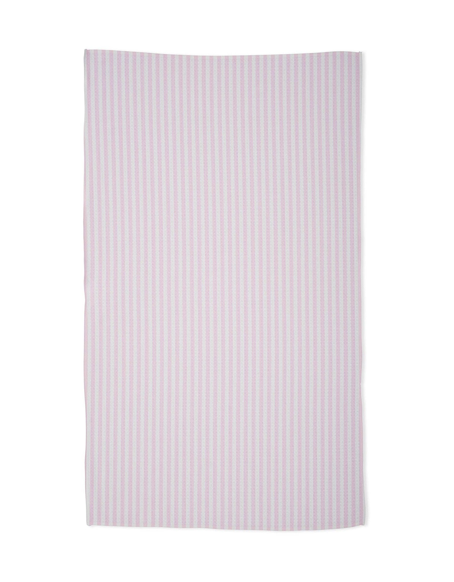 Summer Stripe Pink Kitchen Tea Towel