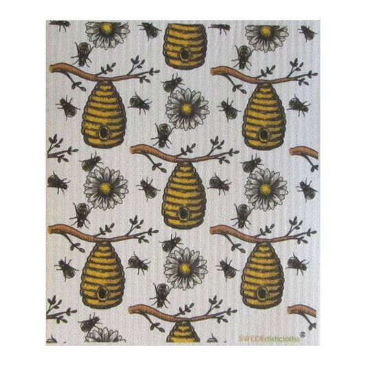 Bees/Honey Swedish Dishcloth