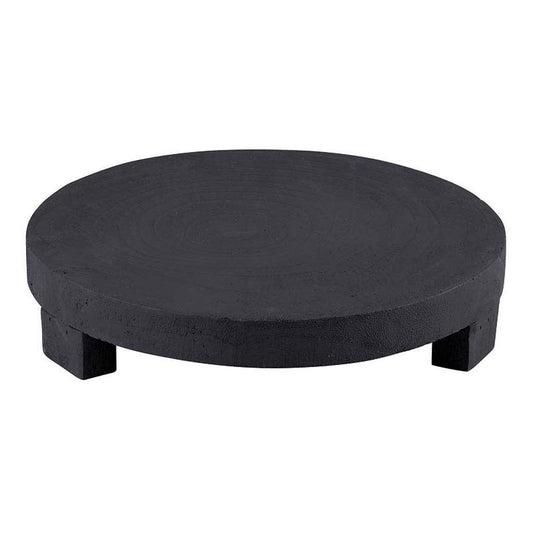 Black Paulownia Pedestal Tray