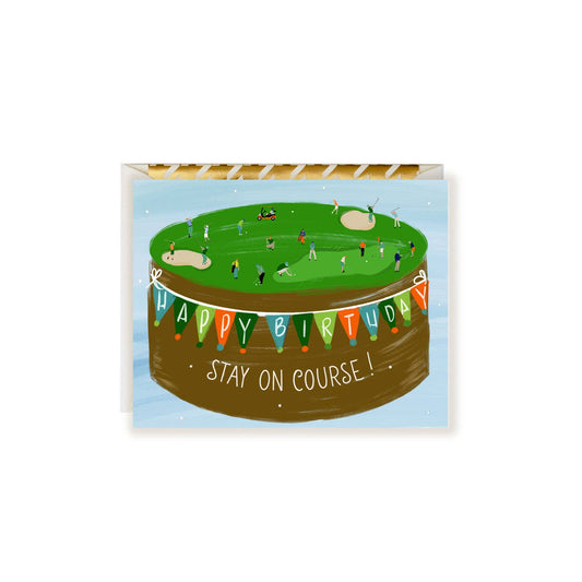 Happy Birthday Golf Greeting Card