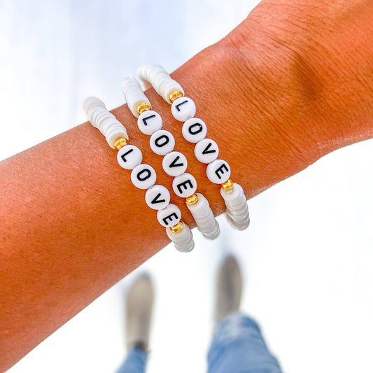 White Love Valentine Bracelets